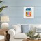 Stupell Industries Blue & Orange Canned Sardines Framed Print Under Glass, design by Lil' Rue